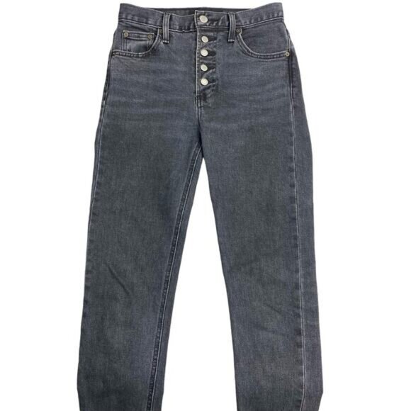 Aritzia Denim Forum The Yoko High Rise Slim Ankle Frayed Jean Size 23 - Picture 3 of 12